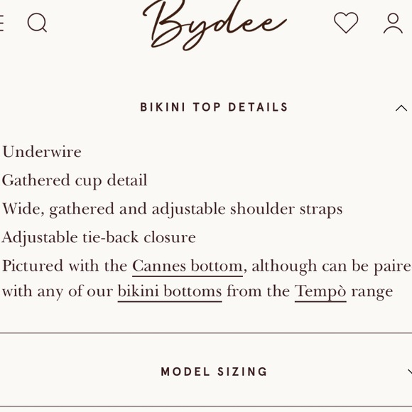 BYDEE NAVY BIKINI TOP - Picture 12 of 12